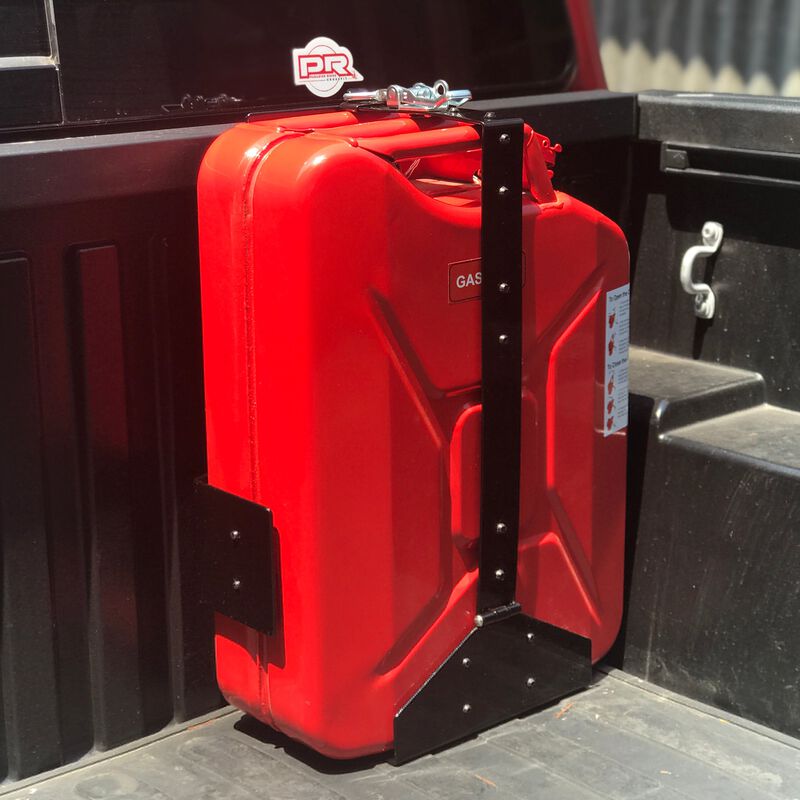 Wavian Heavy-Duty Jerry Can Holder Black Powder Coated Front-Loading image number 2