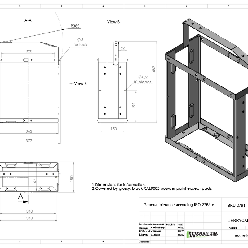 Gas Can Holder Top Loading 20 Liter, , large image number 10