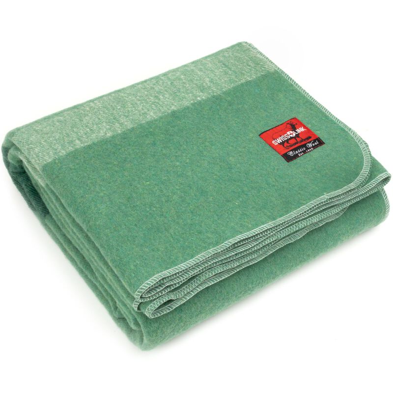 Sage Green Classic Wool Blanket, , large image number 1