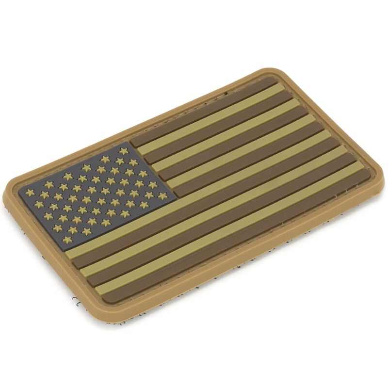 US Flag Patch Desert | Velcro, 2" x 3.25", , large image number 0