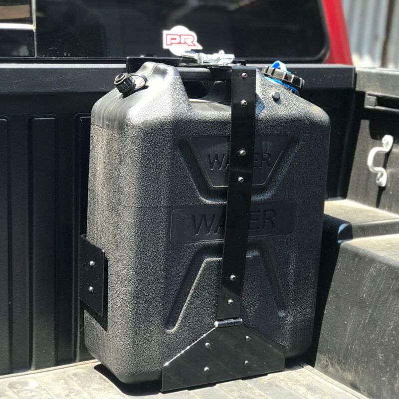 Wavian Heavy-Duty Jerry Can Holder Black Powder Coated Front-Loading image number 3