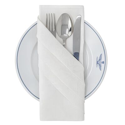 Italian White Linen Napkins | 4-pack | Unissued